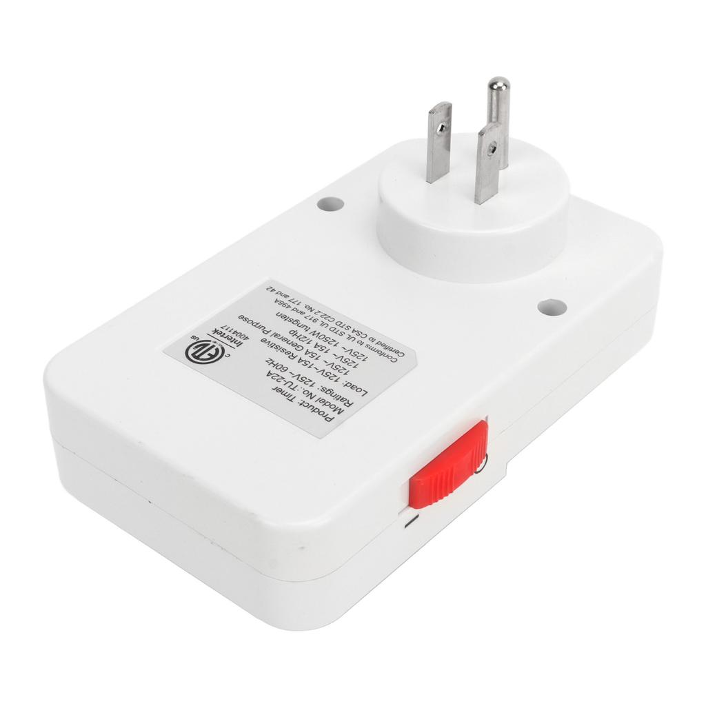 Mechanical Outlet Timer 24 Hours Cycle 3 Prong 2 Modes Light Indicator Plug In Electric Timer for