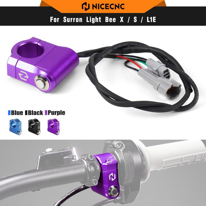 NICECNC For Surron light bee X S L1E 2017-2025 Electric Dirt Bike Aluminum Plug and Play Headlight Switch For Segway X160 X260