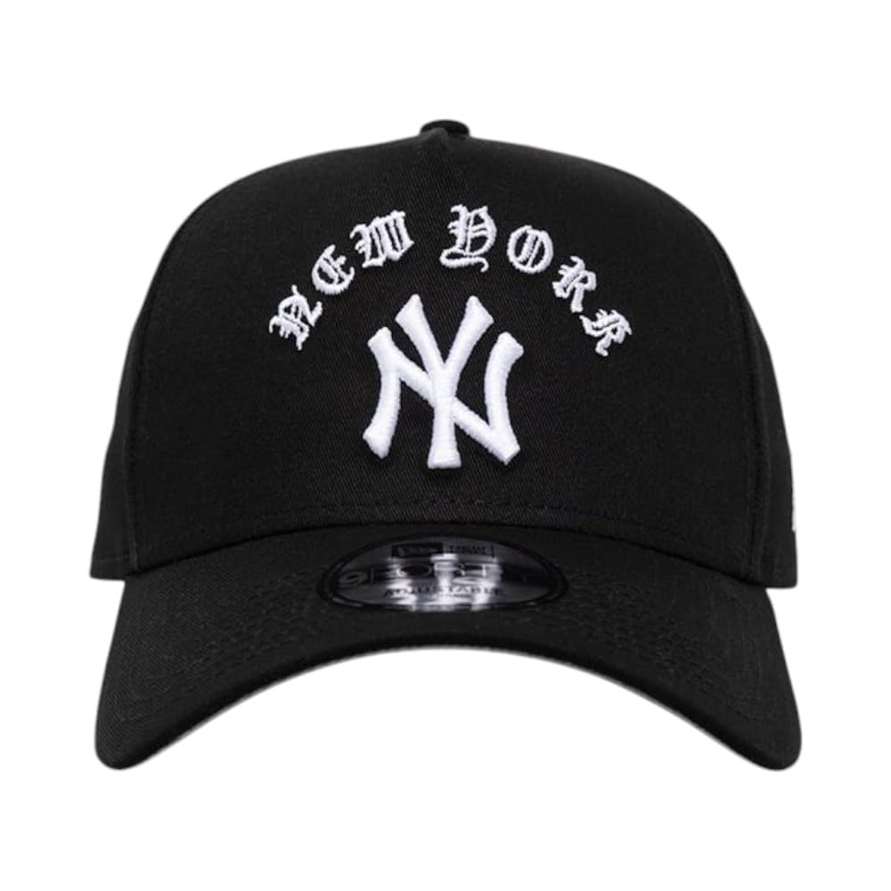 [New Era] Cap NY Yankees MLB 9FORTY Arch Logo Snapback Cap Strapback [1414925] BLACK [Product]