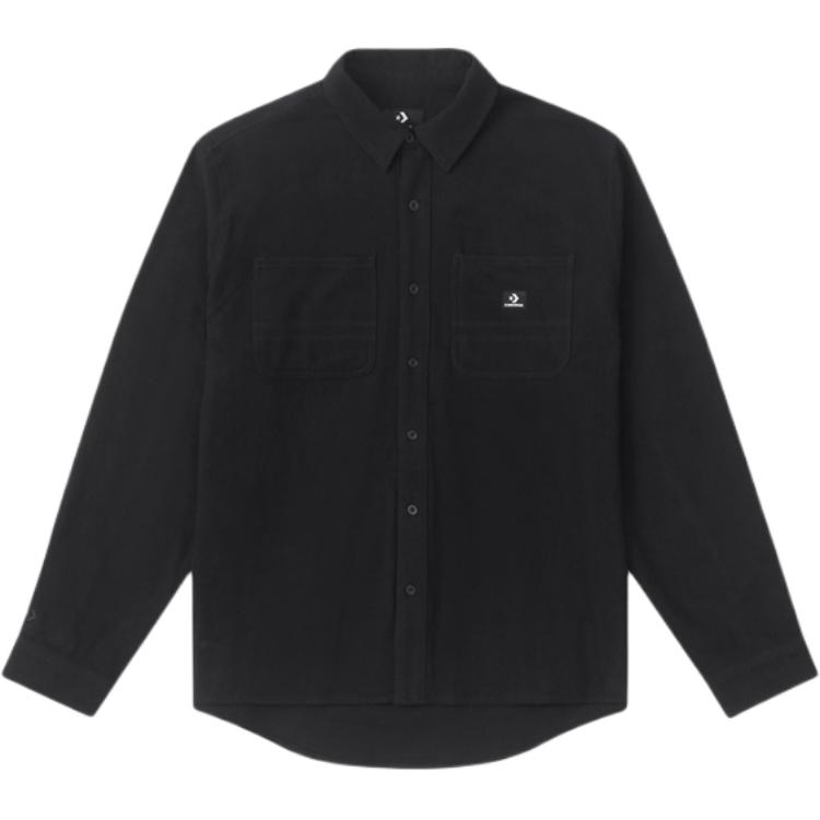 

New Converse Shirts Men s Black 10027942-A02 L