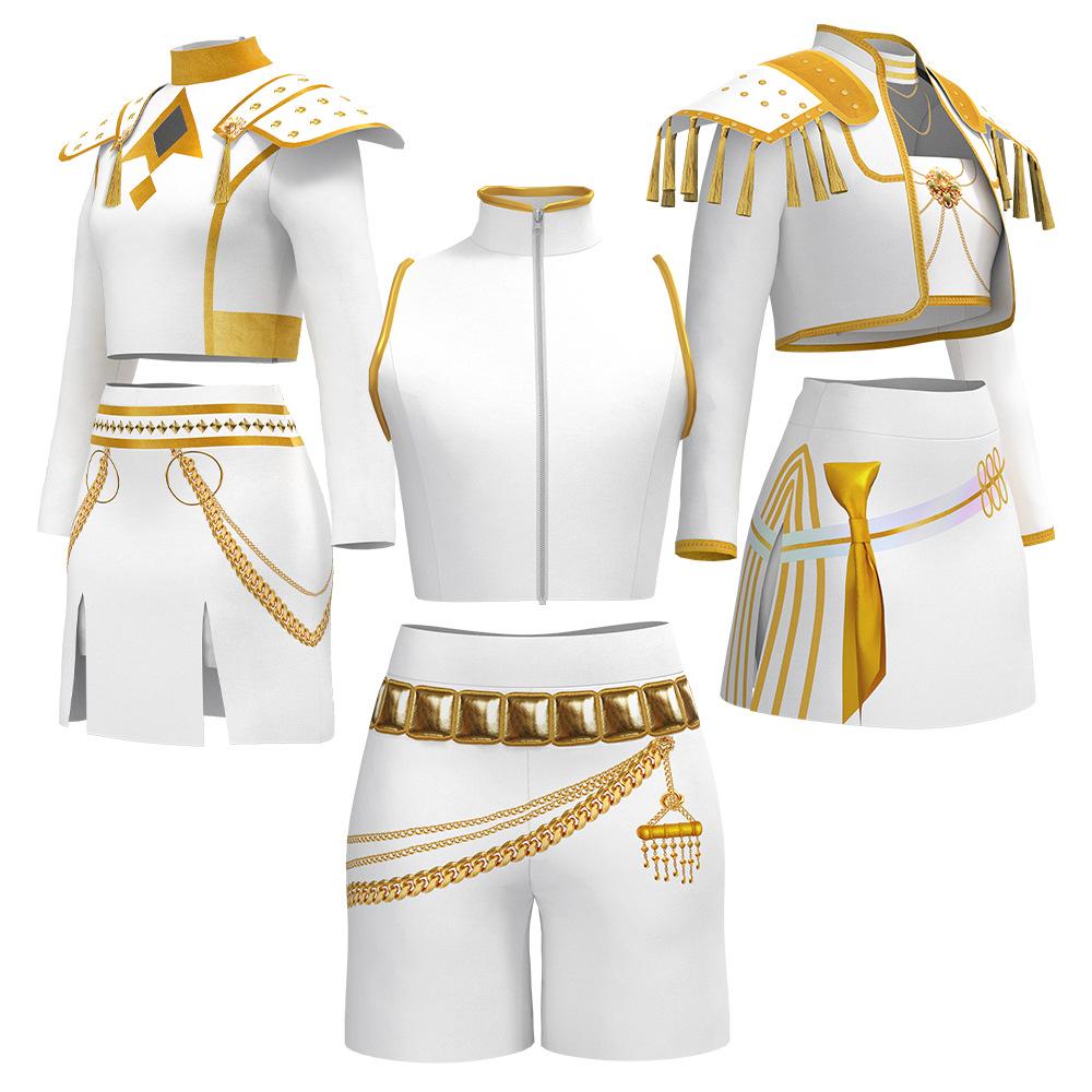 Παιδικό Rumi Zoey Mira Cosplay Kpop Demon Hunters Cosplay Λευκό Κορέα Idol Σέξι Φόρεμα Τραγούδι Αποκριάτικο Κοστούμι Ρόλων Κοστούμι