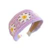 Crochet Knitted Kids Headband Colorful Children Hair Band Sweet Wide Hair Hoop  Daily