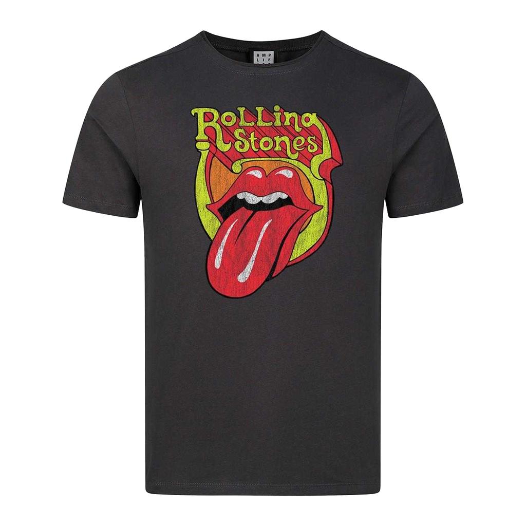 Amplified Unisex Adult Bootleg Tongue The Rolling Stones T-Shirt
