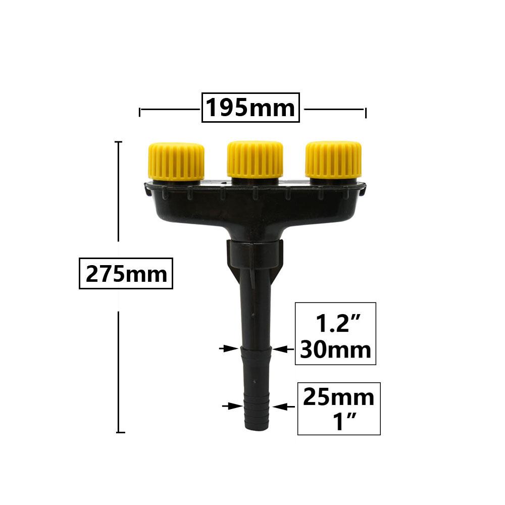 1  1.2  Hose 3/4/5/6 Hole Garden Lawn Hose Sprinklers Atomizer Nozzles Watering Irrigation Farm Water Sprayers Nozzles