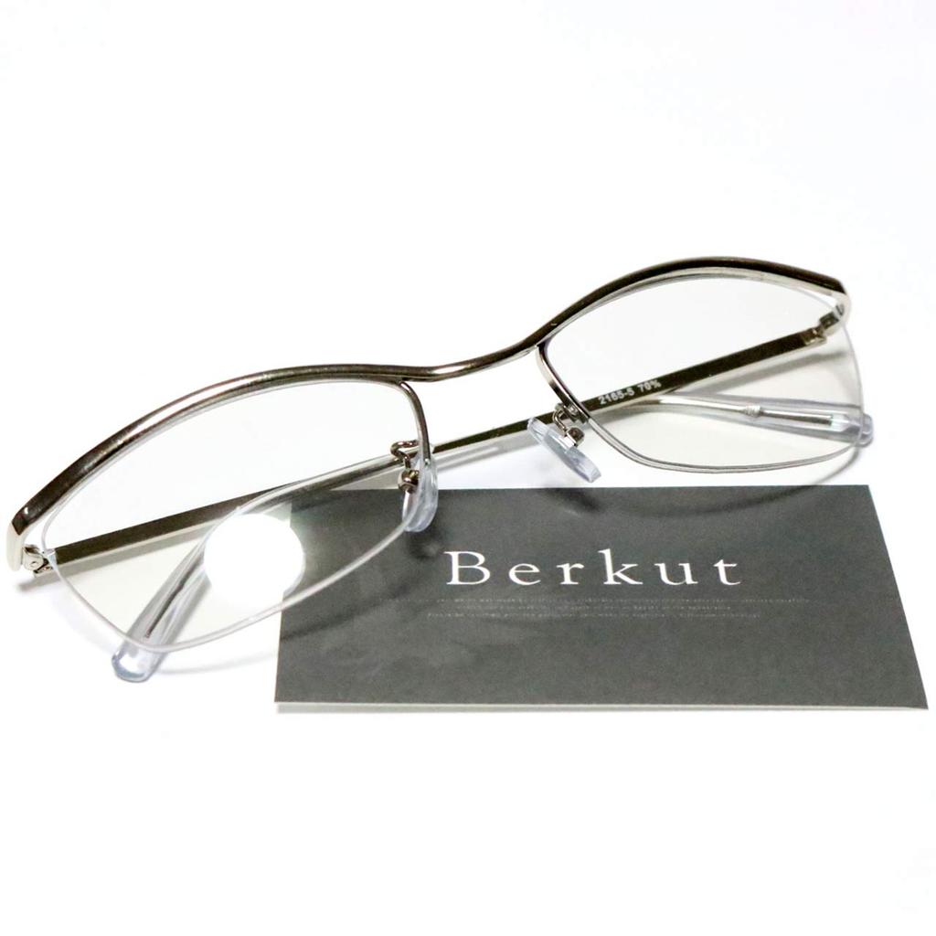 Silver x Mirror Fashion Stylish and UV [Berkuto] Glasses, Non-prescription Glasses, Glasses, Men's Women's, Round, Square, Transparent, Tinted, Small,