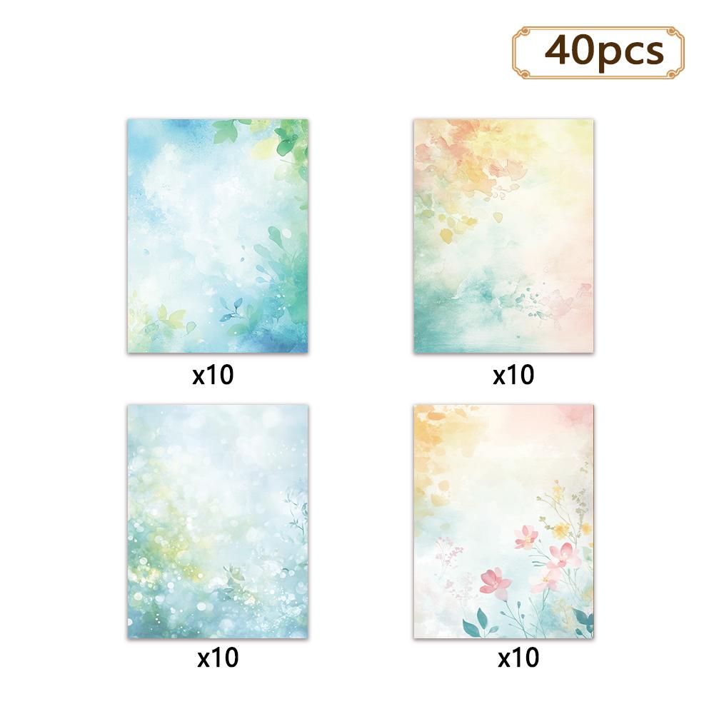 

40/80 Sheets Stationery Printing Duplex Paper - Writing Letterhead 100gsm Suitable for School Printers, Household Goods 8.5X11in