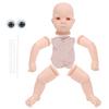 21inch Reborn Doll Kit Unpainted Large Eyes DIY Baby Girl Doll Parts Adorable Child Gift
