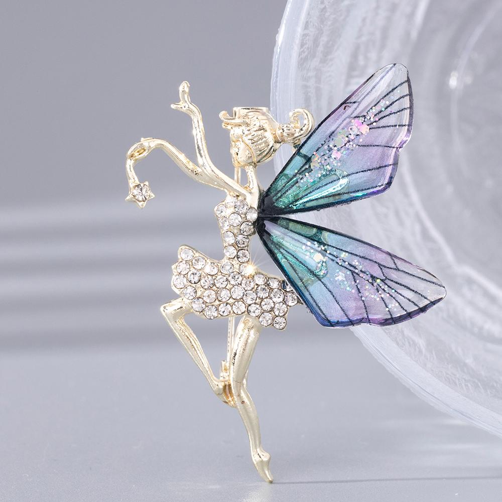 Belle Broche Strass Multicolore Sur Métal Argenté - Sécurité - Neuf Avec étiquette