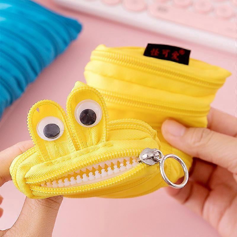 JWL-2pcs Creative caterpillar zipper pencil case school Stationery storage bag cute Pen holder student pen case for kids Kawaii pen bags
