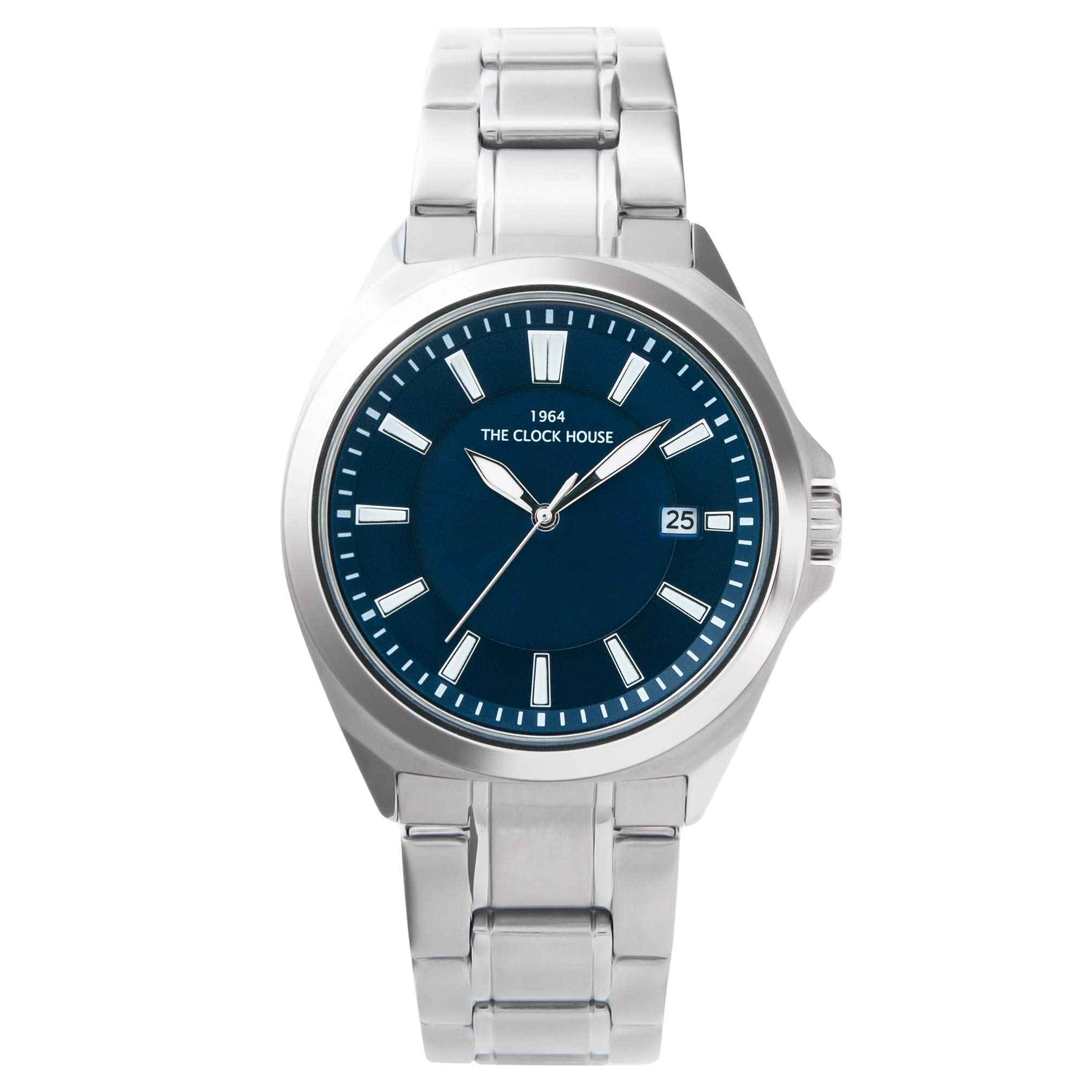 [THE CLOCK HOUSE] THE CLOCK HOUSE Men s Solar Watch, Business/Casual Style, MBC1004-NV2A