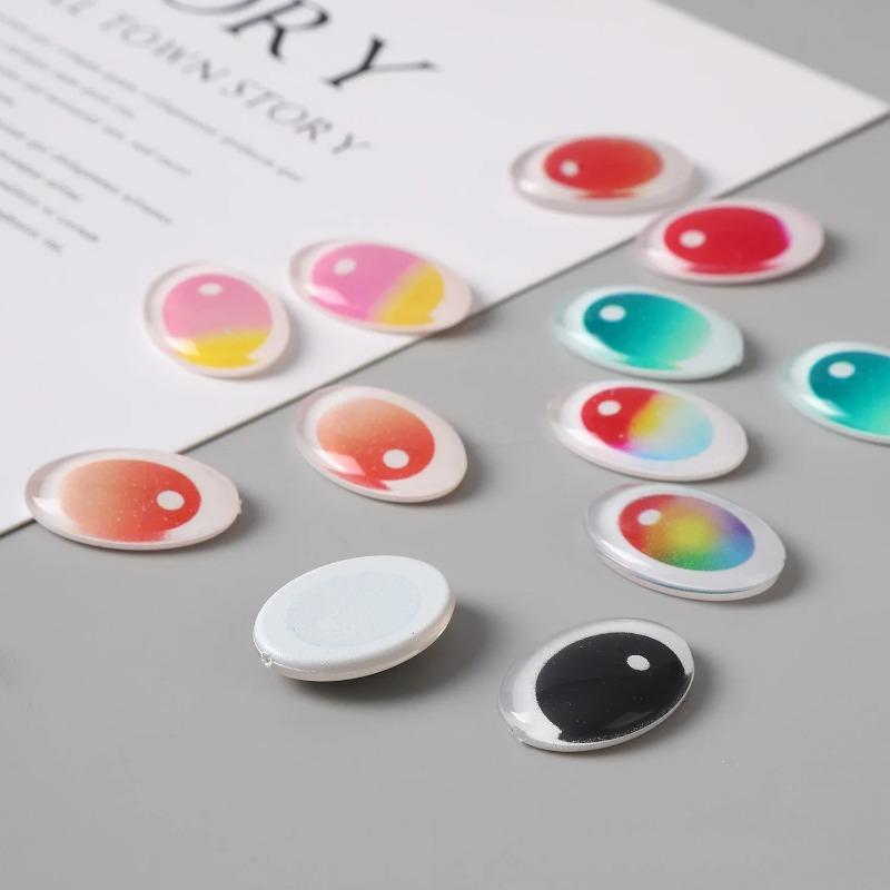 18 stuks Voor Labubu Oogaccessoires Simulatie Glazen Oogpleisters Poppenaccessoires