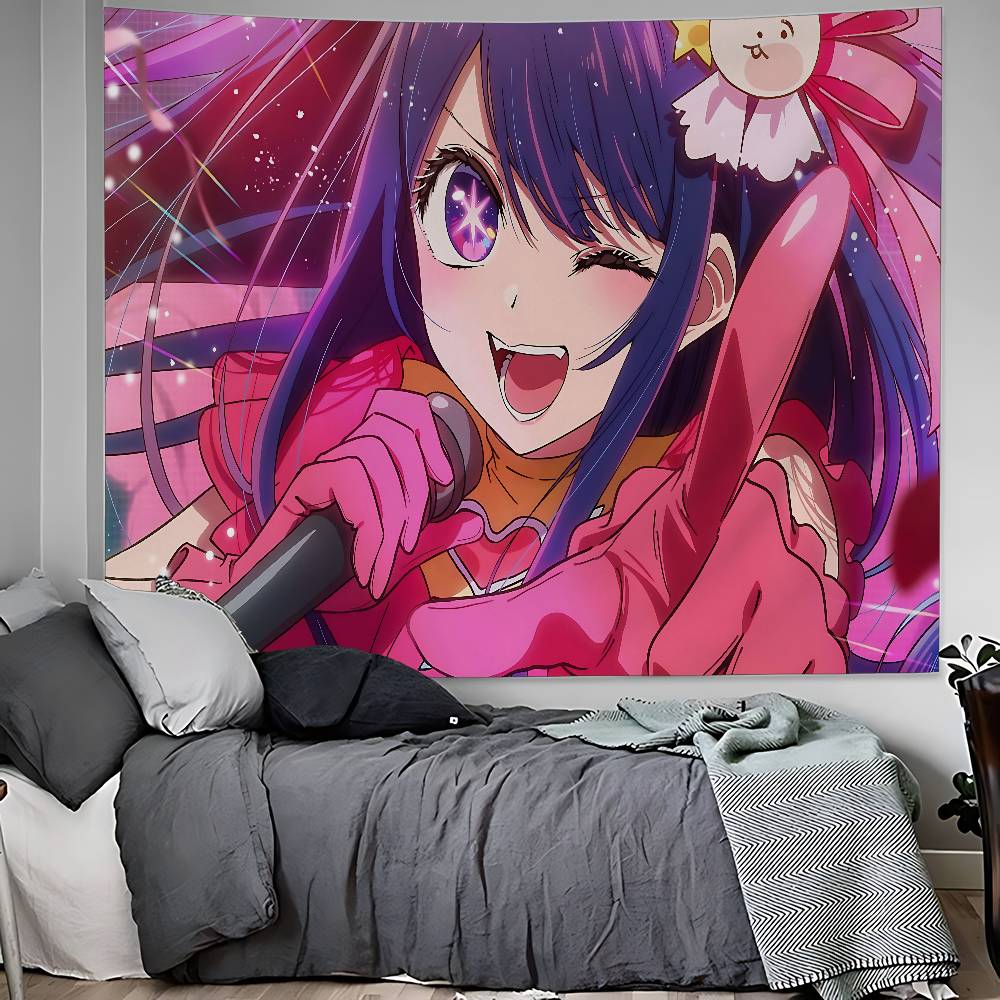 Kawaii Anime Oshi No Ko Hanging Bohemian Tapestry Bohemian Wall Tapestries Mandala Kawaii Room Decor