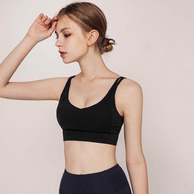 Original High-Strength Yoga Vest for Women Backless Bra Shock Absorption Push-up Running Fitness Bubble Wrap Exercise Intimates Outwear