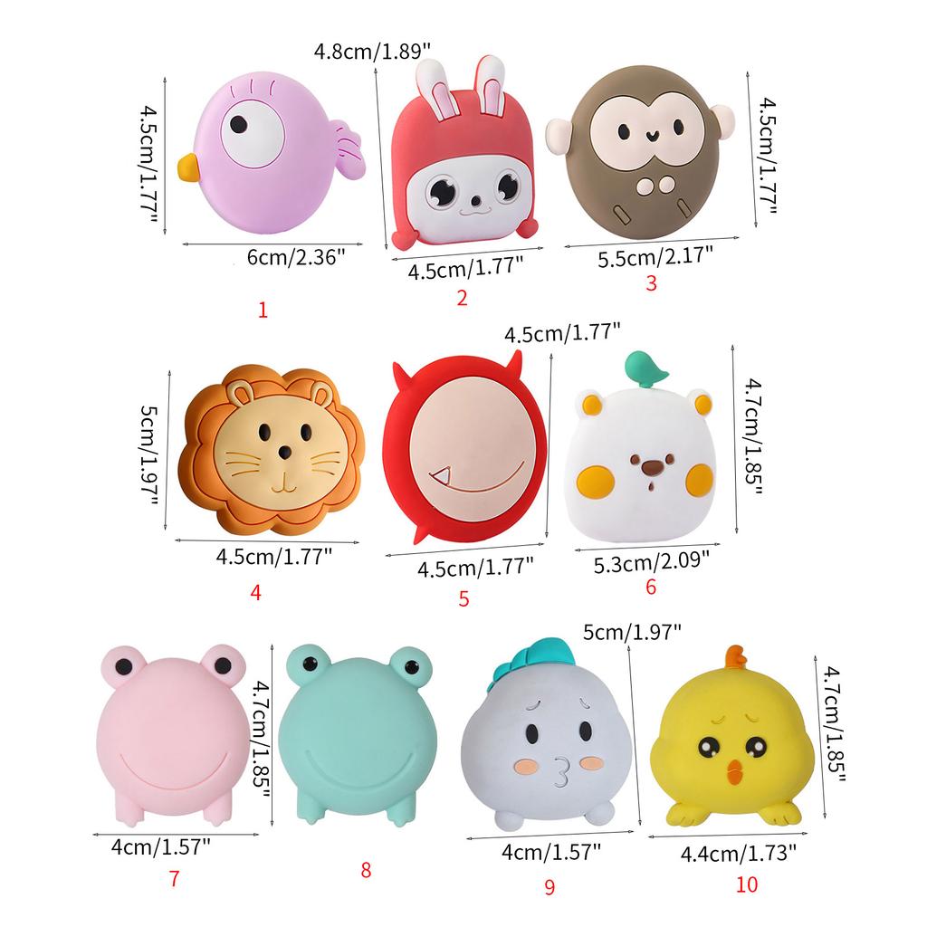 Silikon-Türstopper mit Cartoon-Charakter-Design Türgriffpuffer Verbessert Ihren Wohnraum mit skurrilem Charme