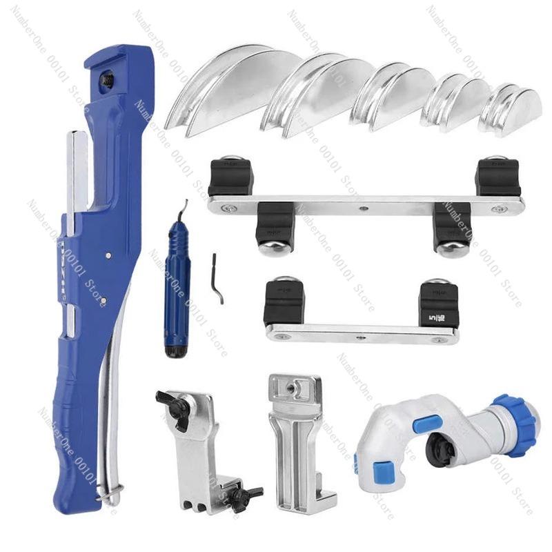 180°Mechanical Ratchet Pipe Bender,Bow-style Tube Bending Tool with Reverse Curvature Wall Function Plumbing HVAC Installation