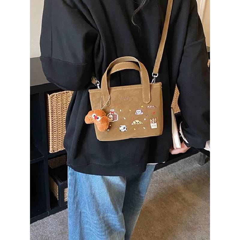 Cartoon Graffiti Umhängetasche Für Damen Aus Pu-Material Mit Verstellbarem Riemen