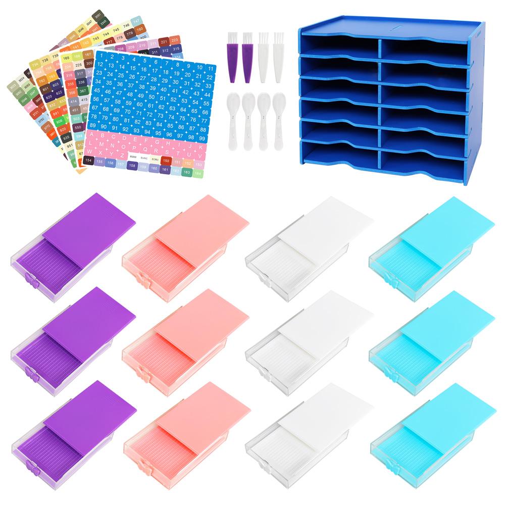 New Drawer Diamonds Painting Art Tool Tray With Rack DIY Mosaic Diamond Embroidery Tary 5D Handmade Handicrafts Tool Accessories