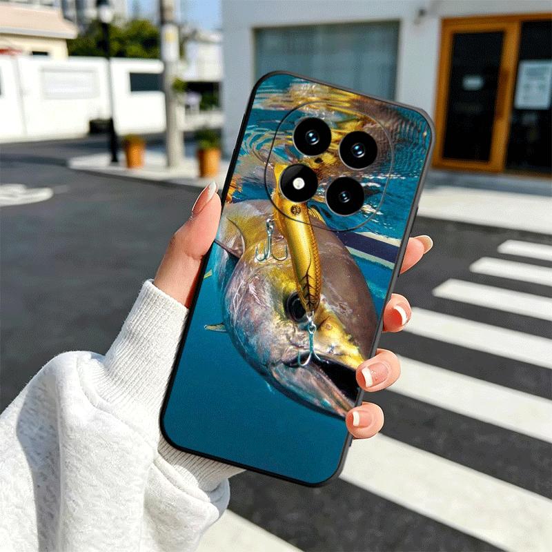 

Hunting Fishing Man Soft Phone Case for Xiaomi Redmi Note 12 13 14 15 Pro Plus 11 12S 11S 11T 10 4G Black Cover Back Shell Redmi Note 12 5G