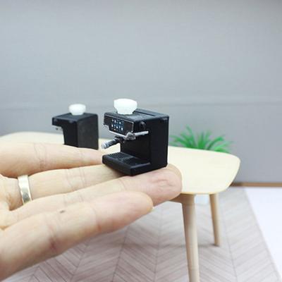 1:12 Scale Miniature Dollhouse Coffee Machine Accessories Dollhouse Miniature Coffee Machine Model Doll Furniture Play Mini Toy