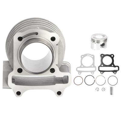 Kit de Reconstrucción de Cilindro de Motor WPistón Anillo Pasador Junta Ciclomotor Scooter Apto para GY6 80CC