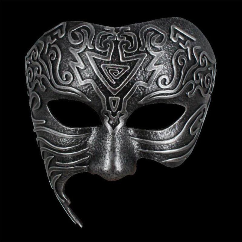 Pattern Ancient Geometric Resin Mask Role Playing For Christmas Halloween And