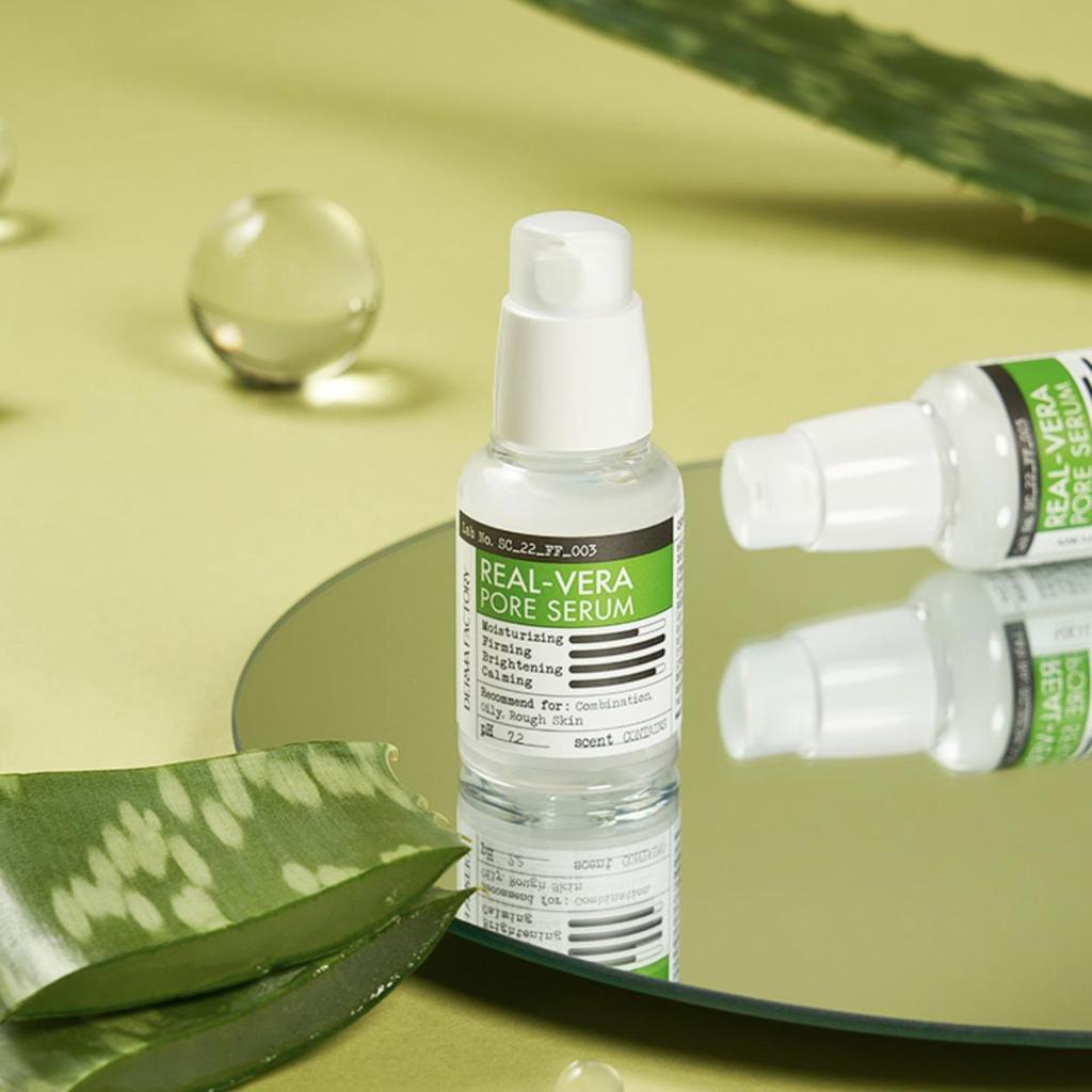 DERMA FACTORY Real Vera Pore Serum Tightening Firming 30ml Face Ampoule K-Beauty