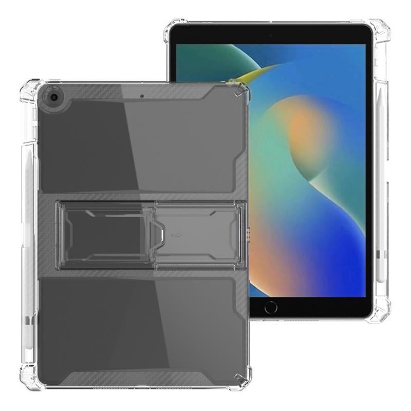 For iPad 10.2 (2021)/(2019)/(2020) Case Airbag Corner Tablet TPU Cover with PC Kickstand