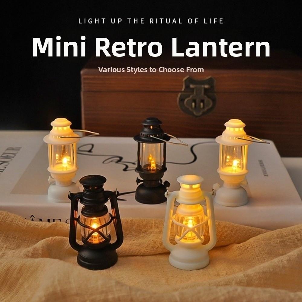 LED Lighting Retro LED Lantern Battery Powered Miniature Night Light  Imaginative Play