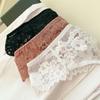 Sexy Panties Women Lace Low-waist Solid Sexy Briefs Embroidery Thong Transparent Hollow Out Underwear Female G-String