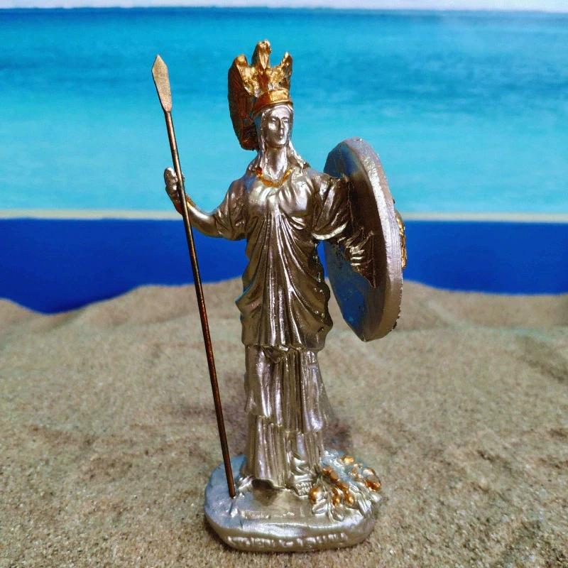 Antik grekisk gudinna Athena hartsstaty Europeisk hem Rumsdekoration krigsgudinna&Hantverk&praktisk förnuft prydnad present
