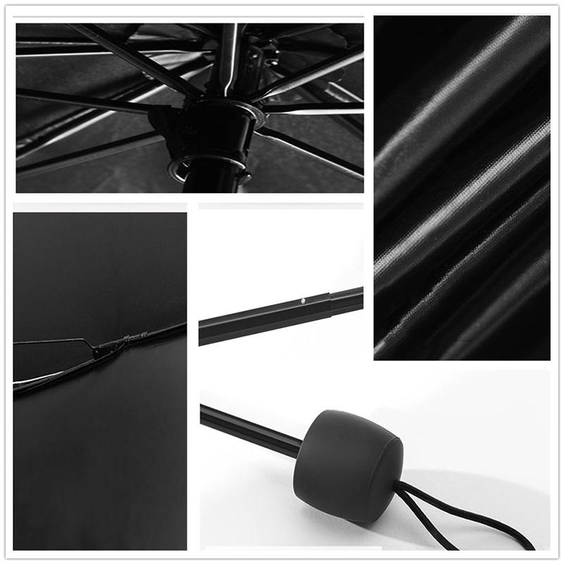 Umbrella Uv Protection Women'S Sun Umbrella Folding Umbrella Windproof Travel Umbrella With Flowers On Canopy