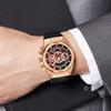 Men's Watch Calendar Chronograph Multifunctional Quartz Watch Hollow Dial Waterproof Luminous Watch Merchant