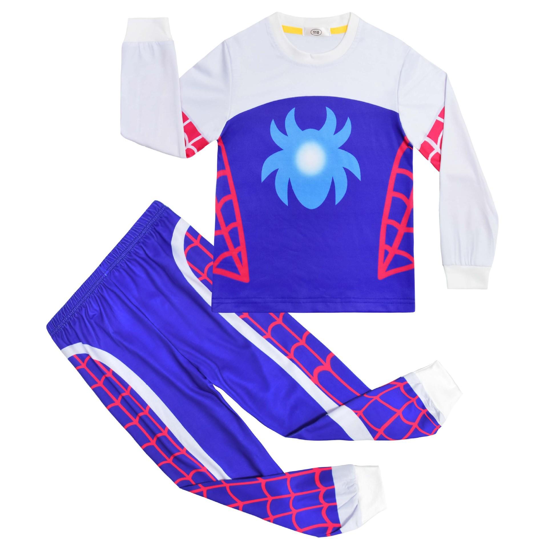 

Set, Avenger, Digital Printing, Middle-Aged And Older Children S Long-Sleeved Loungewear Long-Sleeved Set 81083 110