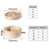 With Handle Bamboo Steamer Round Stuffed Bun Steamer Household Bamboo Steam Basket  Dumpling