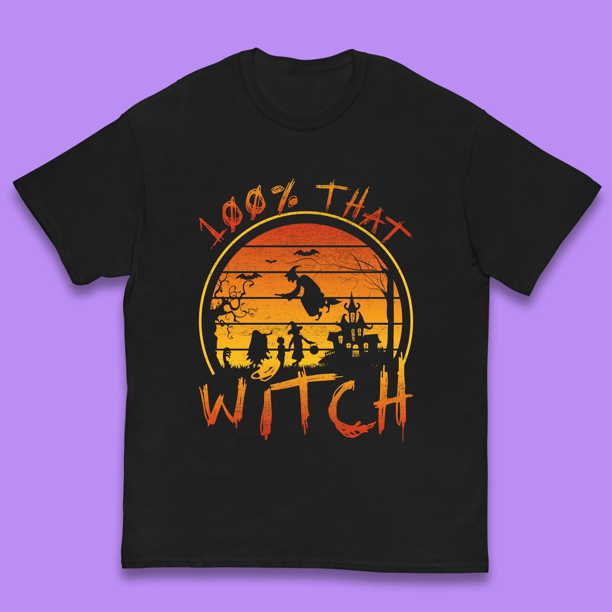 100% That Witch Halloween kids T Shirt 100