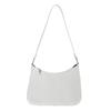 Solid Casual Shoulder Bag for Women Interior Compartment PU Sewing Bags Large Capacity
