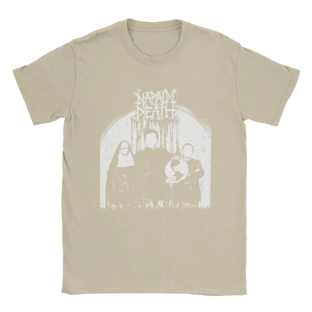 Napalm Death T Shirts Men's Pure Cotton Unique T-Shirt Crewneck Tees Short Sleeve Tops Plus Size