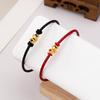 Red Black Snake Zodiac Rope Bracelet Women Men Handmade Minimalist Fashion Accessory