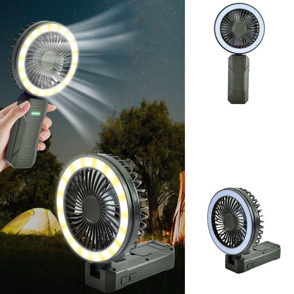 USB Rechargeable Handheld Electric Fan Low Noise Foldable Fan Portable Camping Clip  Fan  Office