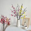 Fake Cherry Blossom Stem Artificial Flower Stem Plum Blossom Branches Faux Silk Cherry Blossom Stems Faux Wedding Flower Branch