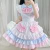 Rosa Pussy Maid Kostüm Cosplay Anime Cosplay Soft Girl Kleid Loli Maid Uniform
