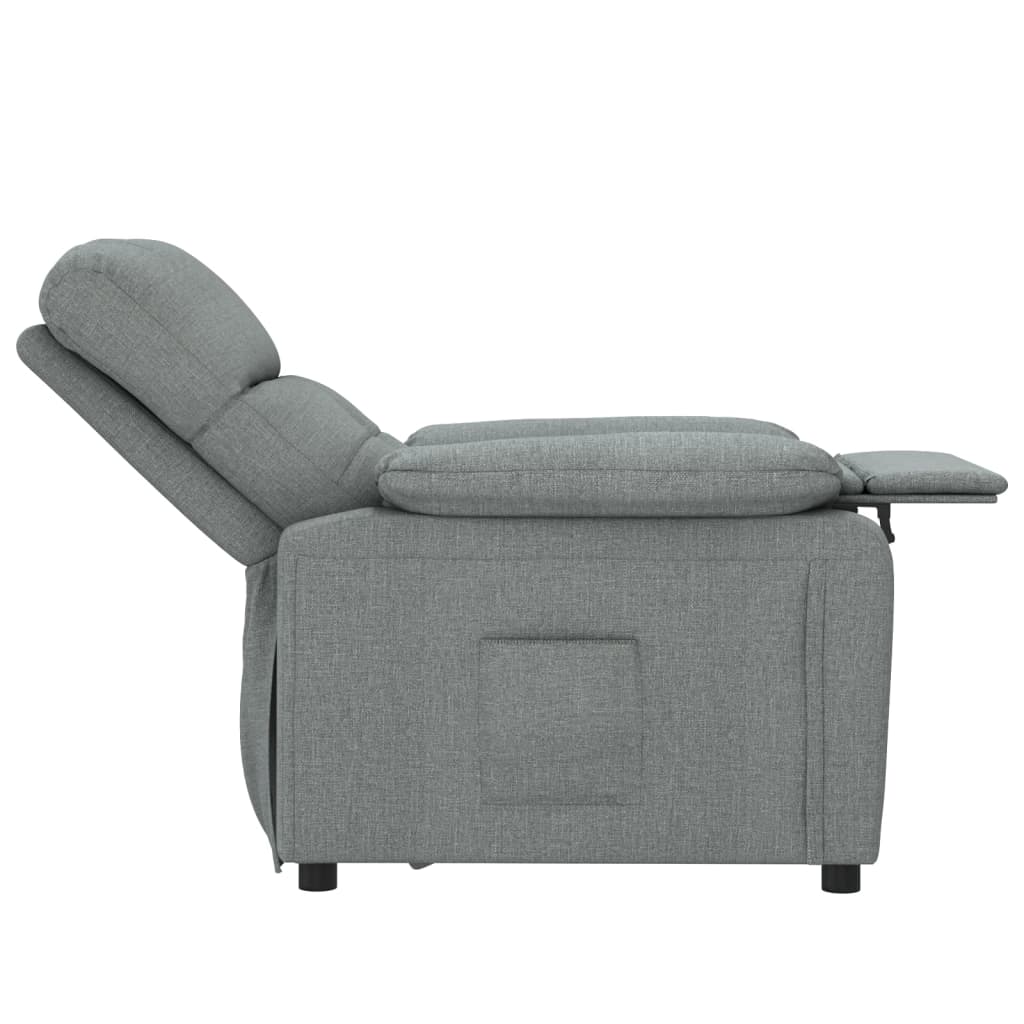 Vidaxl Foldable Armchair, Dark Grey, Fabric Upholstered