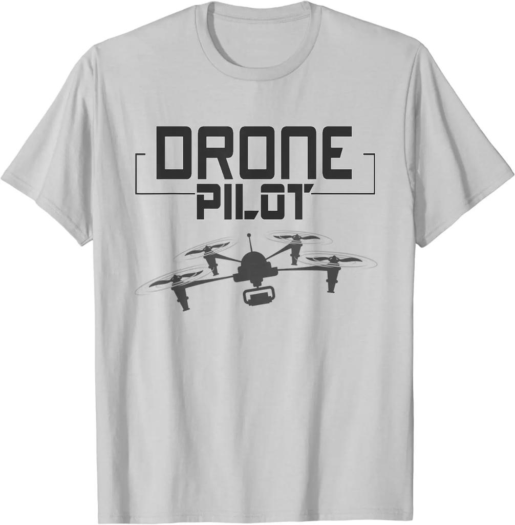 Drone Pilot UAV Racing TShirt 100 Cotton ONeck Summer Short Sleeve Casual Mens Tshirt Size S3XL