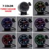CNSPEED Universal 7 Colors Car Vacuum Pressure Gauge Meter 0-30 PSI For 12V Honda Mk2 Golf 2 Car Gauge  With POD