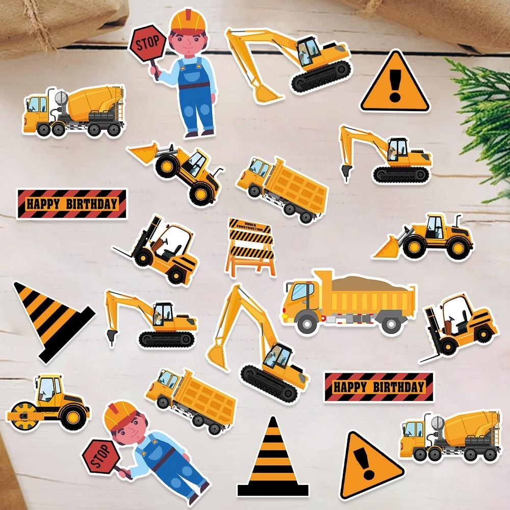 Engineering Party Vehicle Confetti Desktop Props For Children Birthday Decor