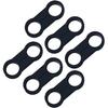 6AN Black Hose Aluminum Clamp-AN6 Hose Separator Fuel line Mounting Clamps Aluminum Hose Fitting Adapter Great for 3/8 Fuel Hose, Oil Line, Brake