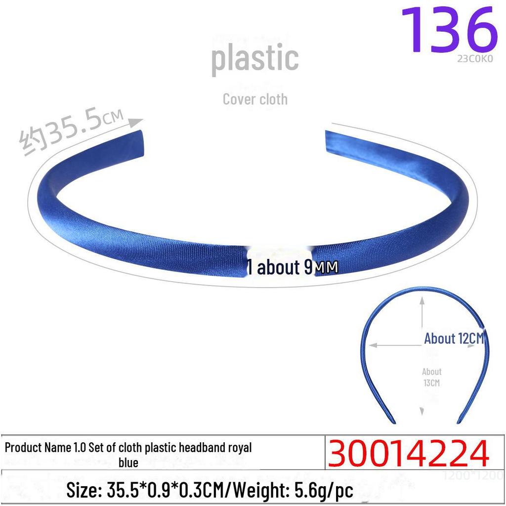 1.0CM Plastic Headband for DIY Hair Accessories