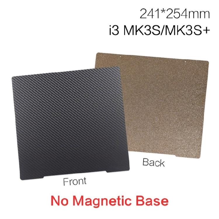 3D Printer PEI Board Stainless Steel Plate for Prusai3 MK3 Film Double Sided PEY PEO Spring Steel Sheet 241x254mm