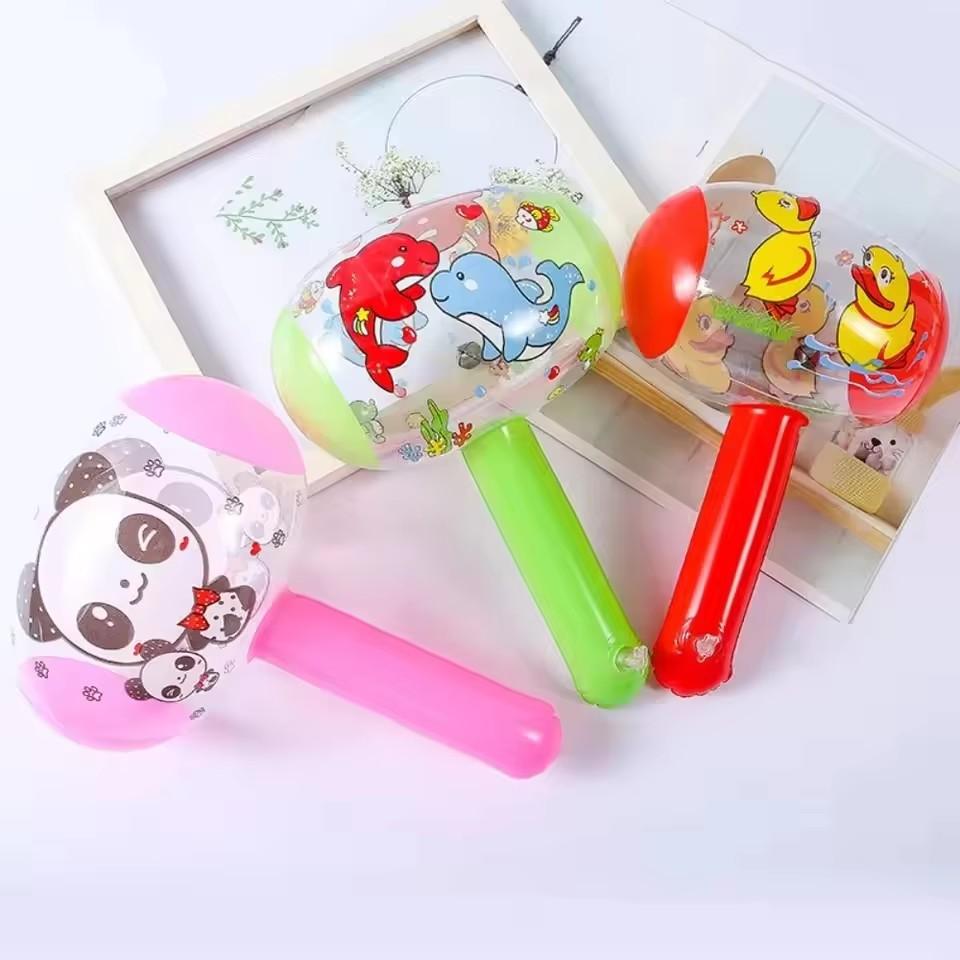 

3/6pcs Cartoon Animal 3D Inflatable Hammer with Bell Summer Beach Children s Birthday Party Toy Pinata Fillers Goodie Bag Gifts