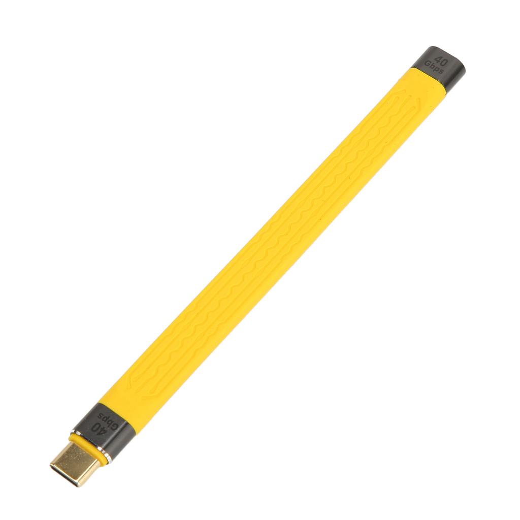 Short USB C to USB C Flexible Cable Type C Male to Female PD 100W 5A Fast Charge 40Gbps Data Transfer Cable